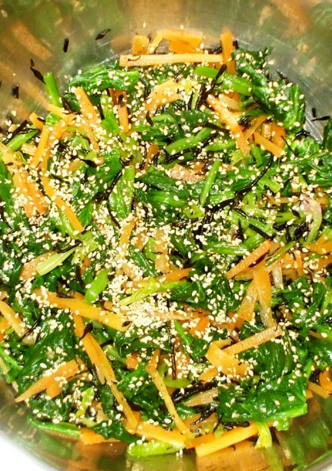 ひじきとほうれん草のナムル♪簡単お弁当-レシピのメイン写真
