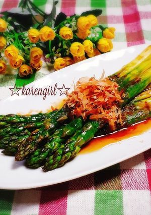 ☆グリーンアスパラのレモン焼き浸し☆-レシピのメイン写真