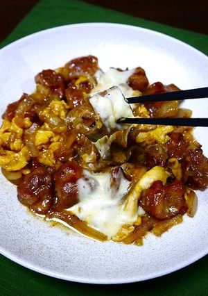 簡単！ローソンでか焼鳥☆チーズタッカルビ-レシピのメイン写真