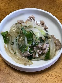 大葉でさっぱり♡豚肉と長ネギ炒め-レシピのメイン写真