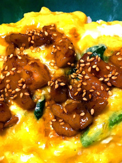 鶏照り焼きとほうれん草のとろとろ親子丼-レシピのメイン写真