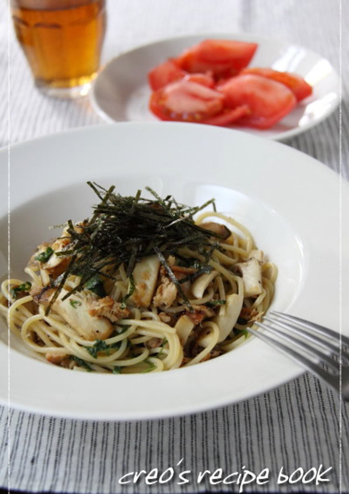 エリンギとツナの和風パスタ-レシピのメイン写真