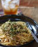 じゃこと高菜のカリカリ♪パスタ♪