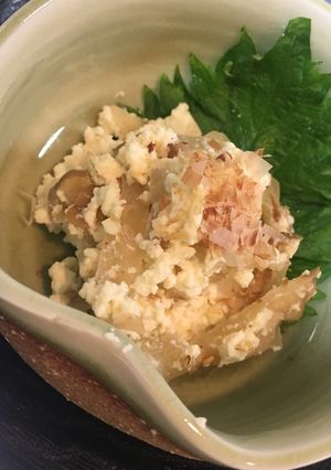 ほろ酔い豆腐で☆いぶりがっこの白和え-レシピのメイン写真