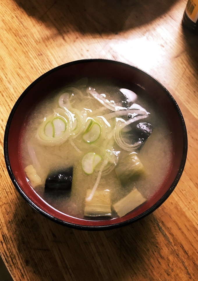 作り置き！揚げナスと玉ねぎのお味噌汁-レシピのメイン写真