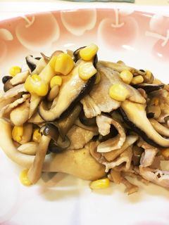 みんな大好き!豚ときの子のバター醤油炒め-レシピのメイン写真