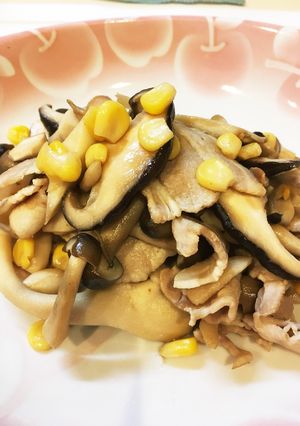 みんな大好き!豚ときの子のバター醤油炒め-レシピのメイン写真