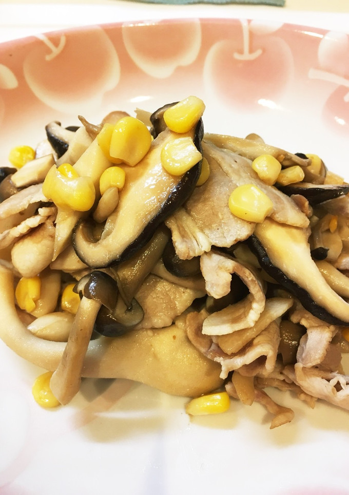 みんな大好き！豚ときの子のバター醤油炒め-レシピのメイン写真