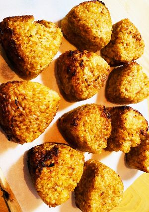 冷凍作り置きOKめんつゆ味噌焼きおにぎり-レシピのメイン写真
