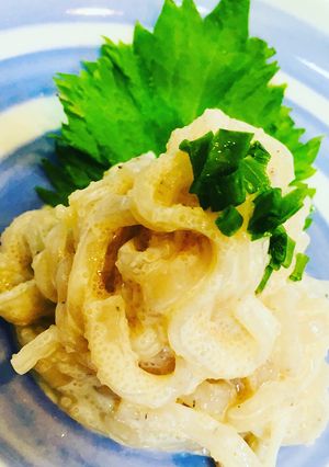 塩酒粕ヨーグルトで＊しらたきの明太子あえ-レシピのメイン写真