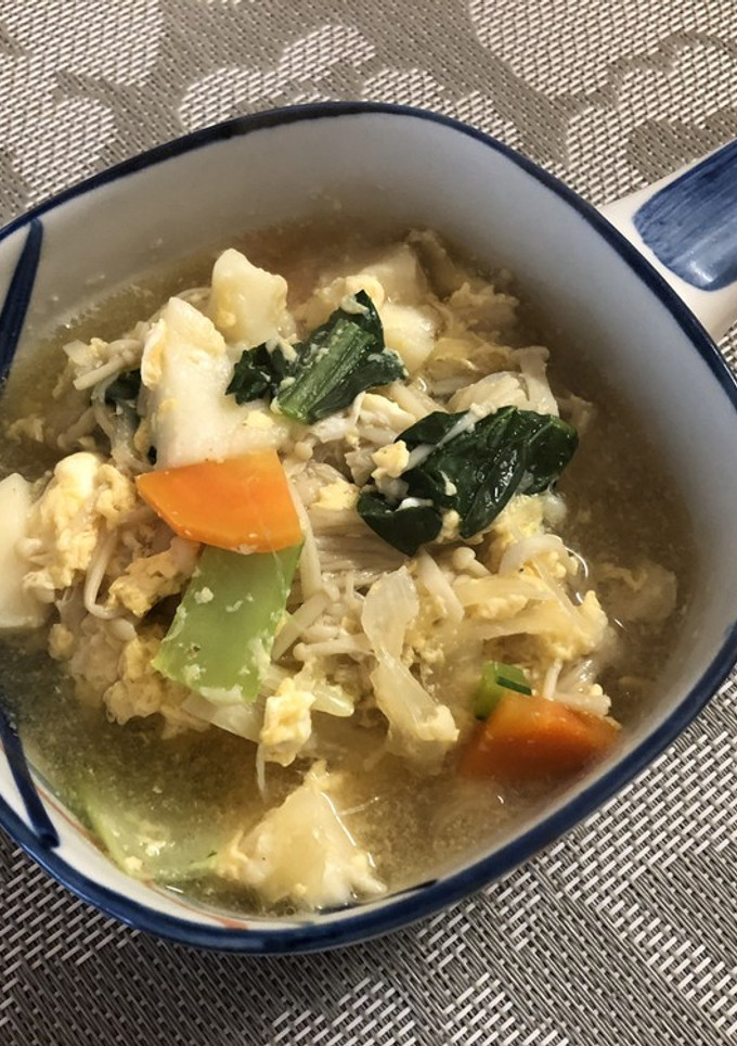 うまみ満点！はんぺんと卵のふわふわスープ-レシピのメイン写真
