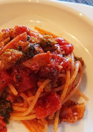 ブロッコリーのトマトパスタ-レシピのメイン写真
