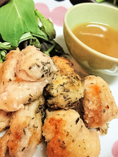 鶏肉のハーブムニエル・にんにくバター醤油-レシピのメイン写真