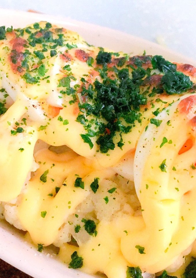カリフラワーとゆで卵のマヨ焼き-レシピのメイン写真