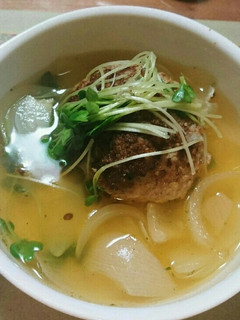 あっさり簡単スープハンバーグ-レシピのメイン写真