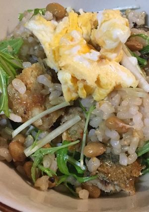 サンマの香草焼きと納豆のまぜご飯-レシピのメイン写真