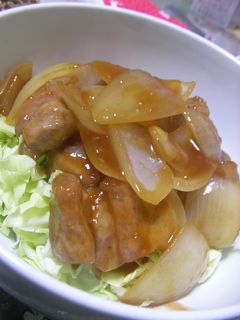 【男の料理】黒酢豚丼-レシピのメイン写真