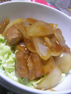 【男の料理】黒酢豚丼-レシピのメイン写真