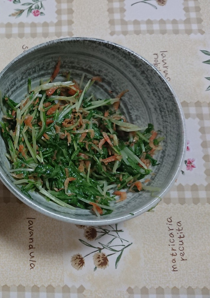水菜のエビふりかけ-レシピのメイン写真
