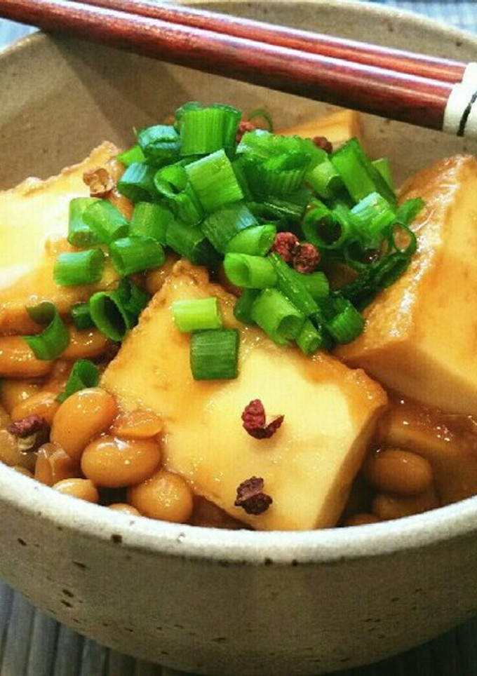 簡単♡花椒香る厚揚げ納豆あんかけ丼♡-レシピのメイン写真