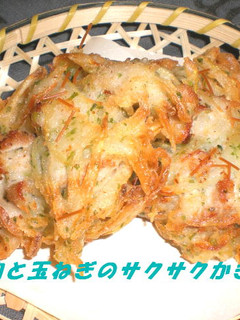 豚肉と玉ねぎのサクサクかき揚げ-レシピのメイン写真
