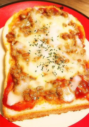 納豆トースト-レシピのメイン写真