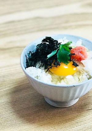ばら干し焼海苔と明太子のたまごごはん-レシピのメイン写真