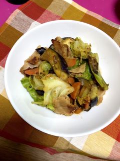 夜メインに簡単♫ピリ辛みそ野菜炒め-レシピのメイン写真