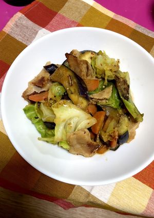 夜メインに簡単♫ピリ辛みそ野菜炒め-レシピのメイン写真