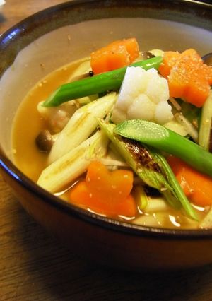 焼きねぎ＆茹で野菜たっぷり♪カレーうどん-レシピのメイン写真