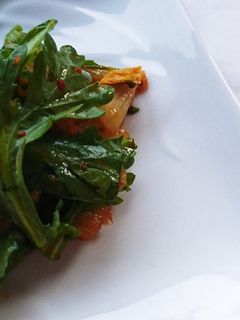 簡単!春菊とキムチの和え物-レシピのメイン写真