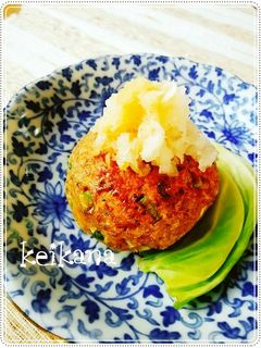 超簡単☆いかなごの釘煮で豆腐ハンバーグ♡-レシピのメイン写真