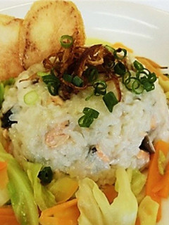 秋鮭の味噌風味リゾット-レシピのメイン写真