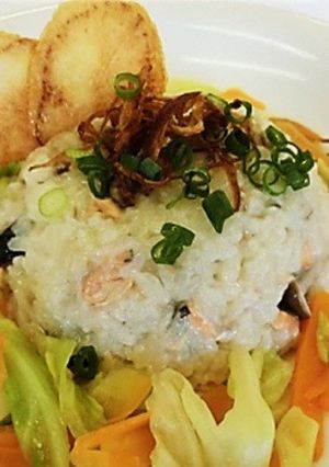 秋鮭の味噌風味リゾット-レシピのメイン写真