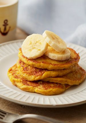 袋ひとつで！材料ふたつ！甘熟王パンケーキ-レシピのメイン写真
