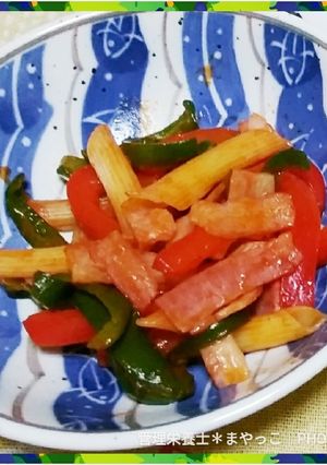 ナポリタン風ピーマンソテー-レシピのメイン写真