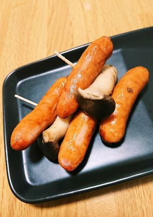 ✨エリンギとウィンナーの串焼き✨-レシピのメイン写真