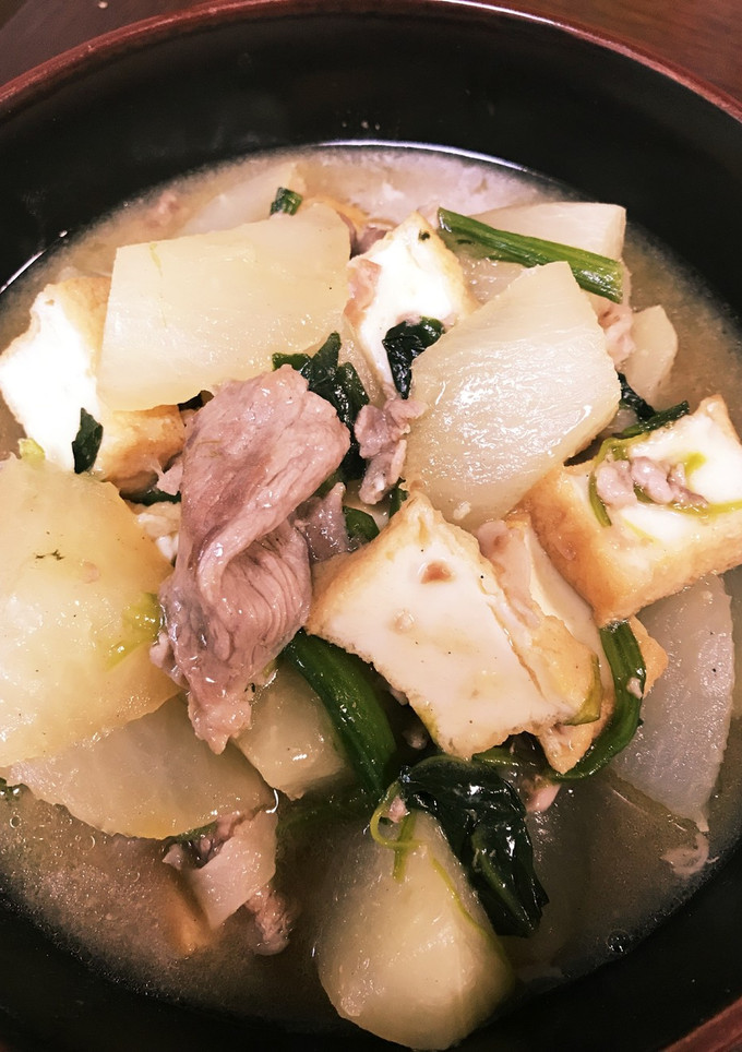 おかずメモ*ˊᵕˋ)੭大根と豚肉の炒め煮-レシピのメイン写真