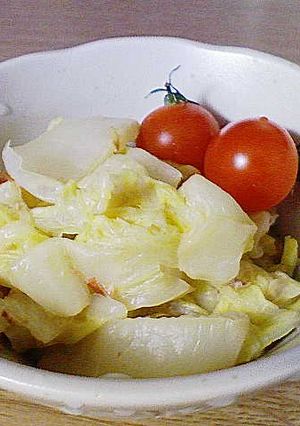 簡単すぎ！材料３つの白菜サラダ？-レシピのメイン写真