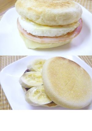 朝食にイングリッシュマフィンサンド♬-レシピのメイン写真