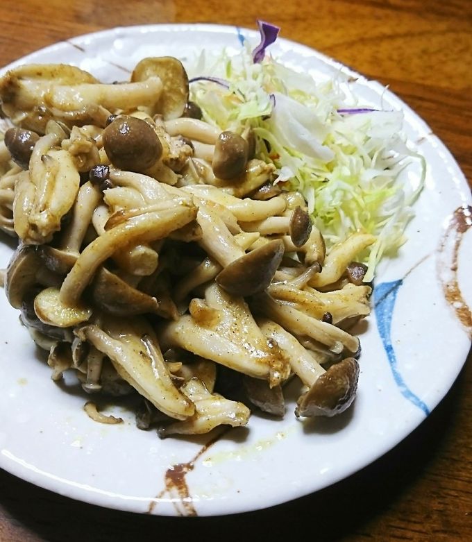 超簡単♡しめじだけ！カレーマヨ炒め-レシピのメイン写真