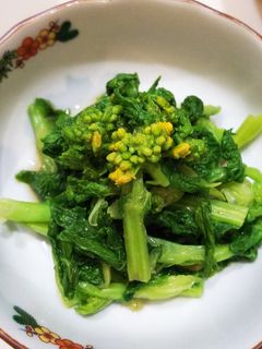 菜の花の麺つゆお浸し-レシピのメイン写真