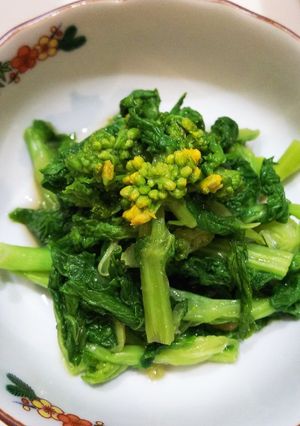 菜の花の麺つゆお浸し-レシピのメイン写真