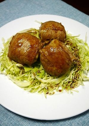 簡単！コロッケリメイク☆チーズ肉巻き-レシピのメイン写真