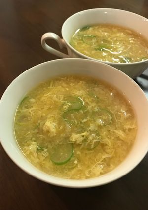 コーンクリームと長ねぎのスープ-レシピのメイン写真