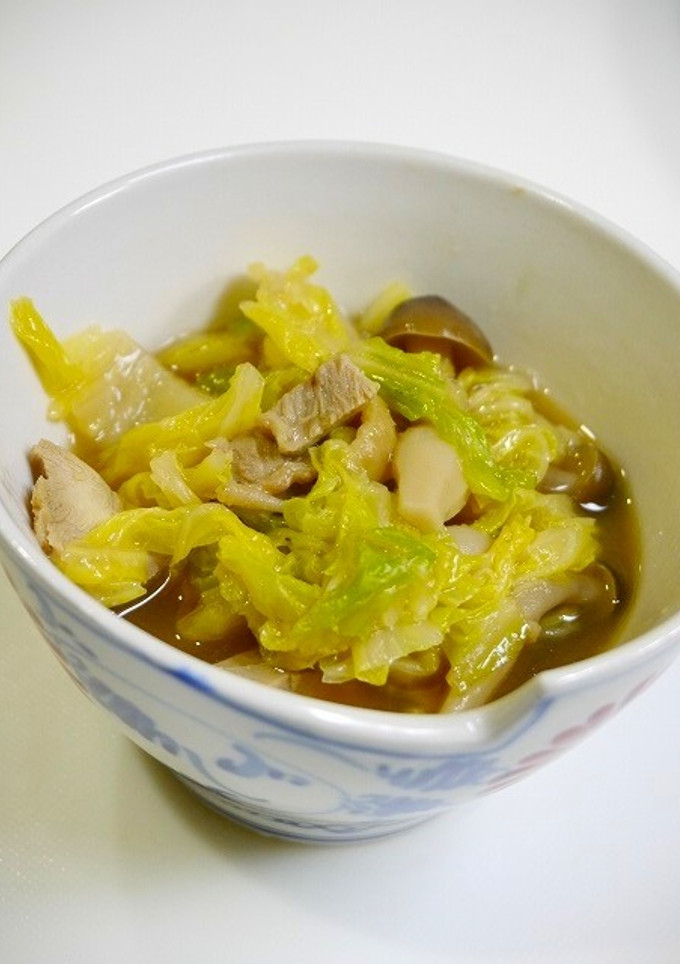 簡単副菜！白菜ともも肉のゆず胡椒煮-レシピのメイン写真