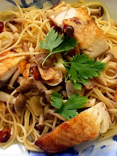 塩サバ ペペロンチーノ パスタ-レシピのメイン写真