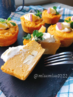 お砂糖なし安納芋の焼き芋ヨーグルトケーキ-レシピのメイン写真