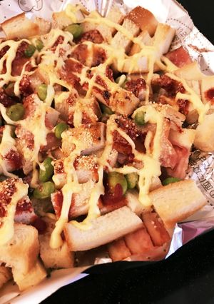 パン耳のケチャマヨオーブン焼き-レシピのメイン写真