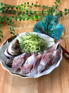 釣りたて鯵のさばき方(お刺身用+フライ)-レシピのメイン写真